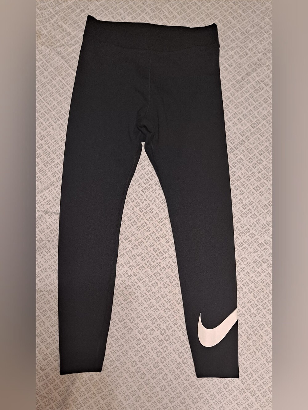 Nike Womens Black Swoosh Leggings Sz L